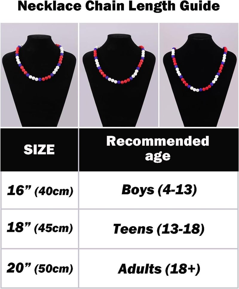 NEXIULT Baseball Bead Necklace for Men, 16/18/20" Ice Necklace Cool Gifts, Rhinestone Bling Inspired Sports Jewelry Gift - Image 5